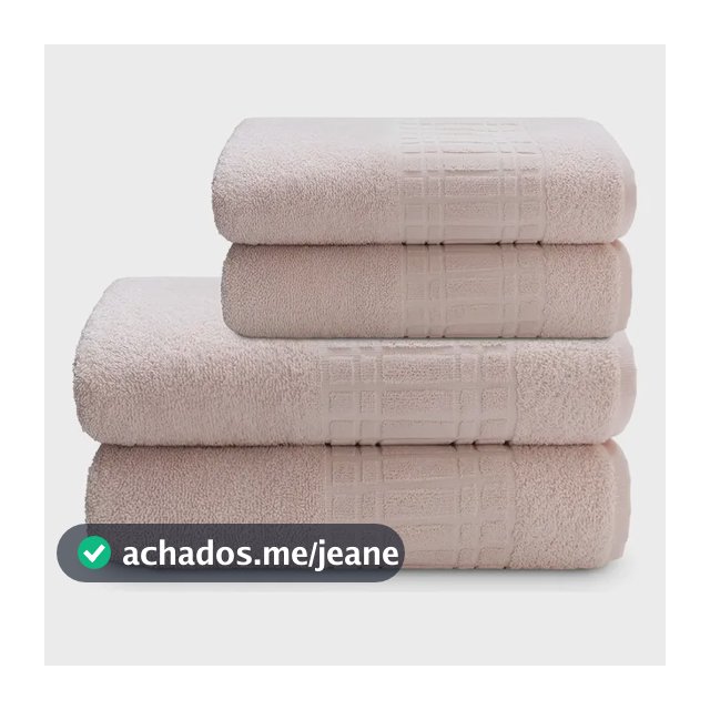 Jogo De Toalha Banho 4 peças 100 Algodão 400 gr/m Loft Camesa