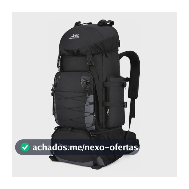 Mochila Cargueira Tática Grande Impermeável Reforçada 90l Preto