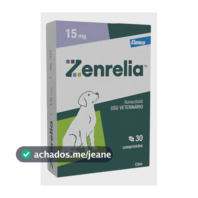 Zenrelia Tab 15mg30 Comprimidos Dermatológico Cães Elanco