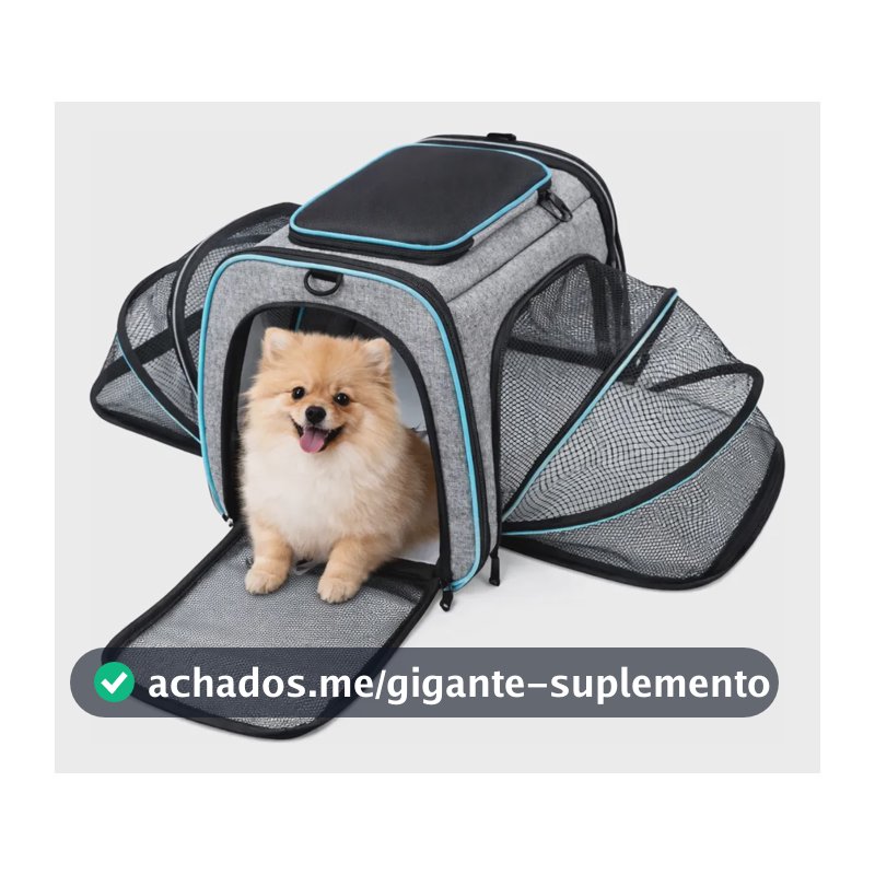 Bolsa De Transporte Pet Expansível Avião Passeio Cães Gatos