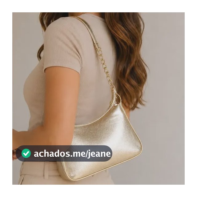 Bolsa De Ombro Baguete Com Alça De Corrente Lançamento
