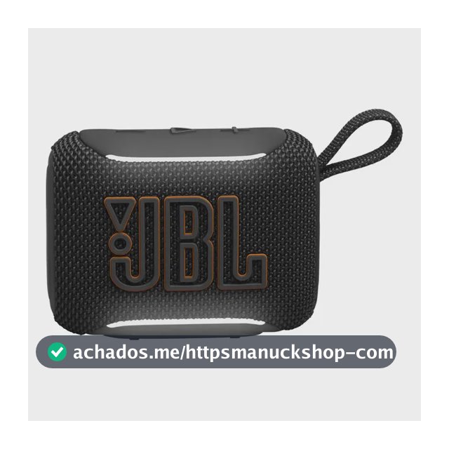 Caixa Som Jbl Go 5 Bluetooth Portátil Prova Dágua Preto
