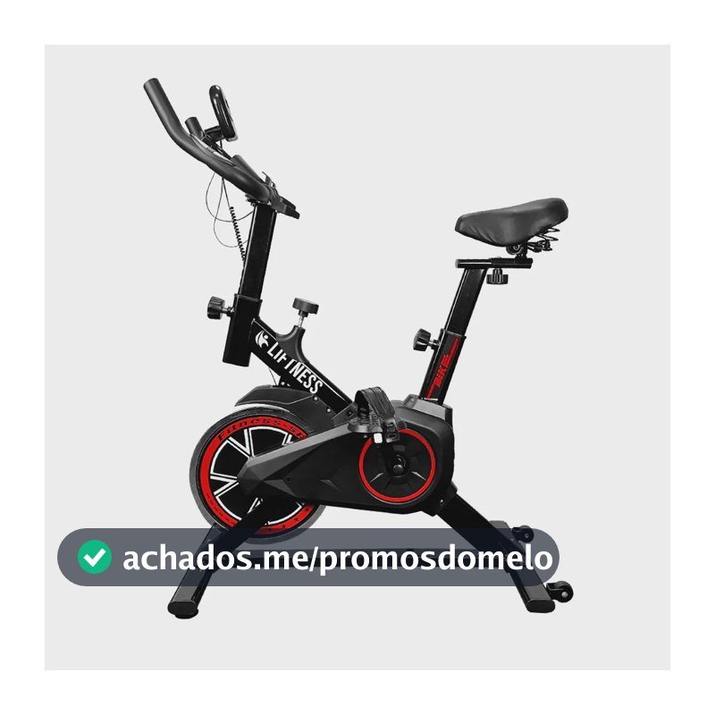 Bicicleta Ergométrica Spinning Profissional Liftness Academia Sport 120 Kg Preto Premium Bike academia para Cardio e Musculação com base