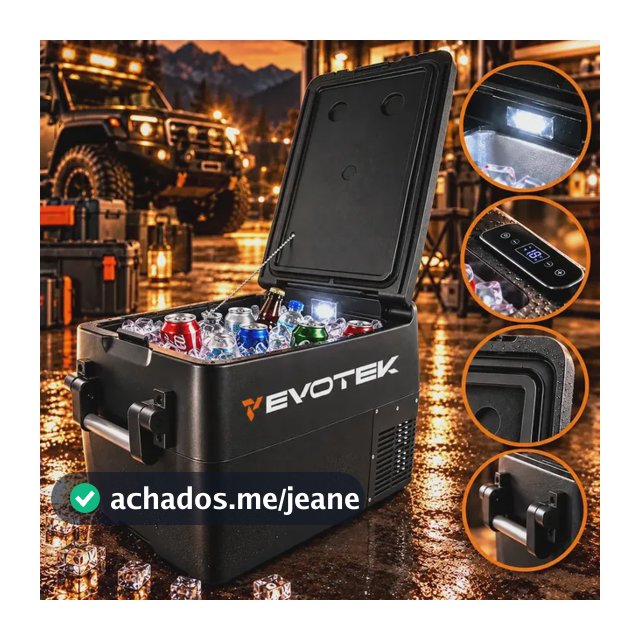 Geladeira Portátil Motorhome Caminhão 35 Litro Quadrivolt Viagem Casa
