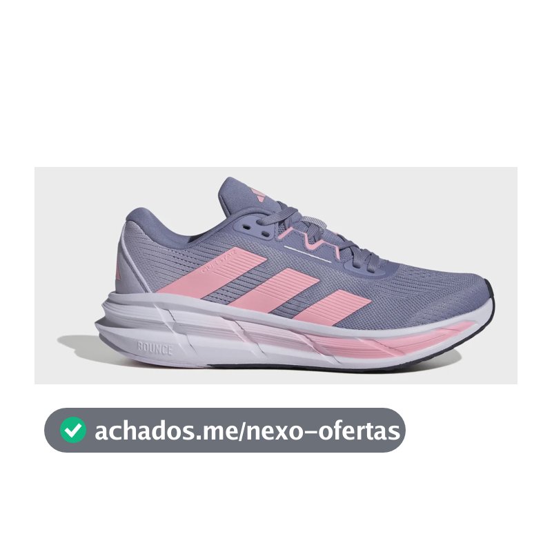 Tênis Feminino Questar 3 adidas Violeta E Rosa Liso 36