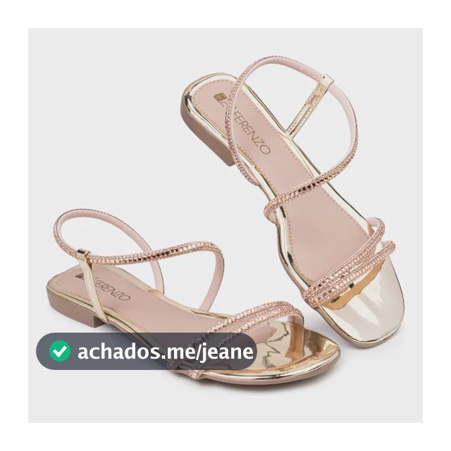 Sandália Rasteira Rasteirinha Chinelo Verão Brilho Confort