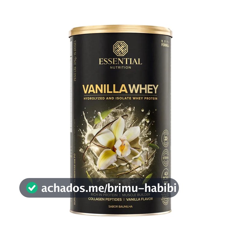 Vanilla Whey Essential Nutrition 375g Baunilha
