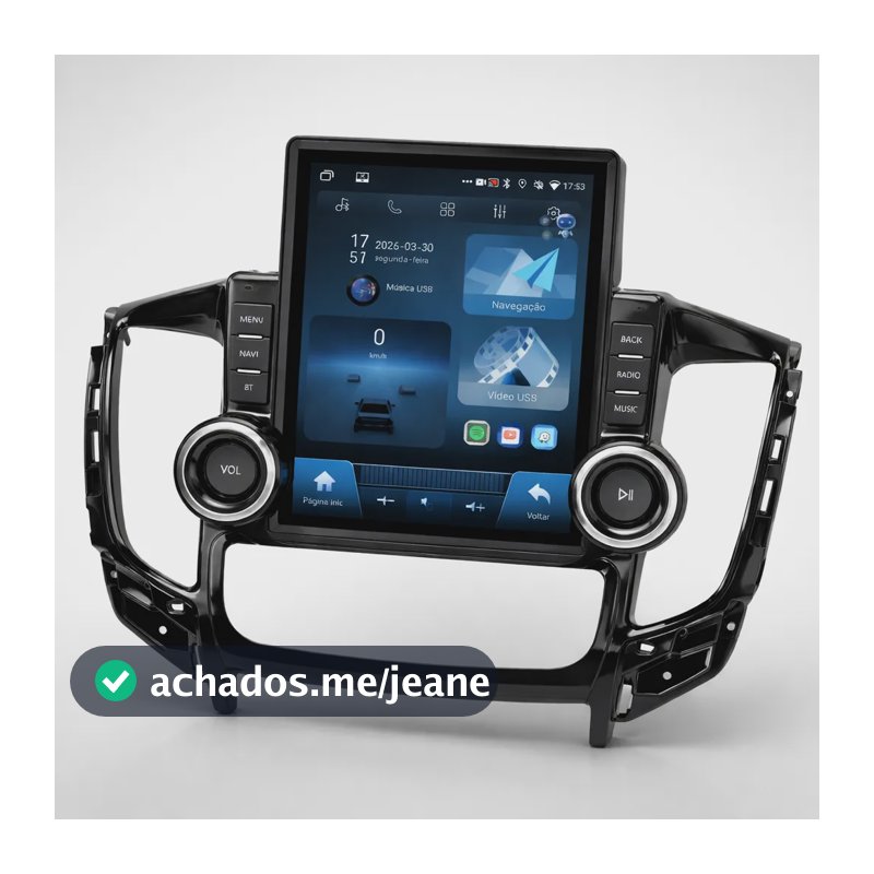 Multimidia Tesla Mitsubishi L200 Android Octacore Voz 360° Pajero Sport Ar Digital 2018 - 2019 - 2020 - 2021 Black Piano