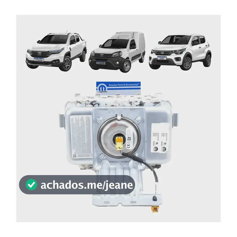 Bolsa Airbag Do Passageiro Fiat Mobi Fiorino Strada 2020 A 2027 Cinza
