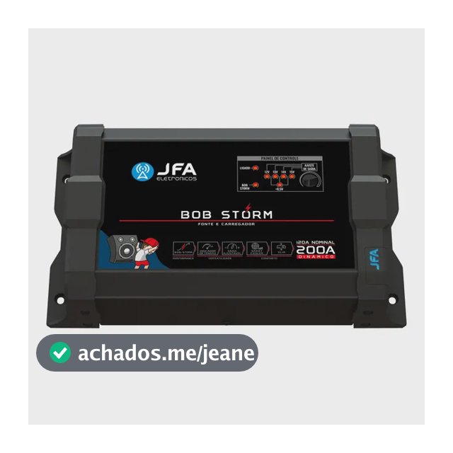 Fonte Automotiva Jfa Storm 200a Bivolt P/ Caixas Bob E Projeto De Som