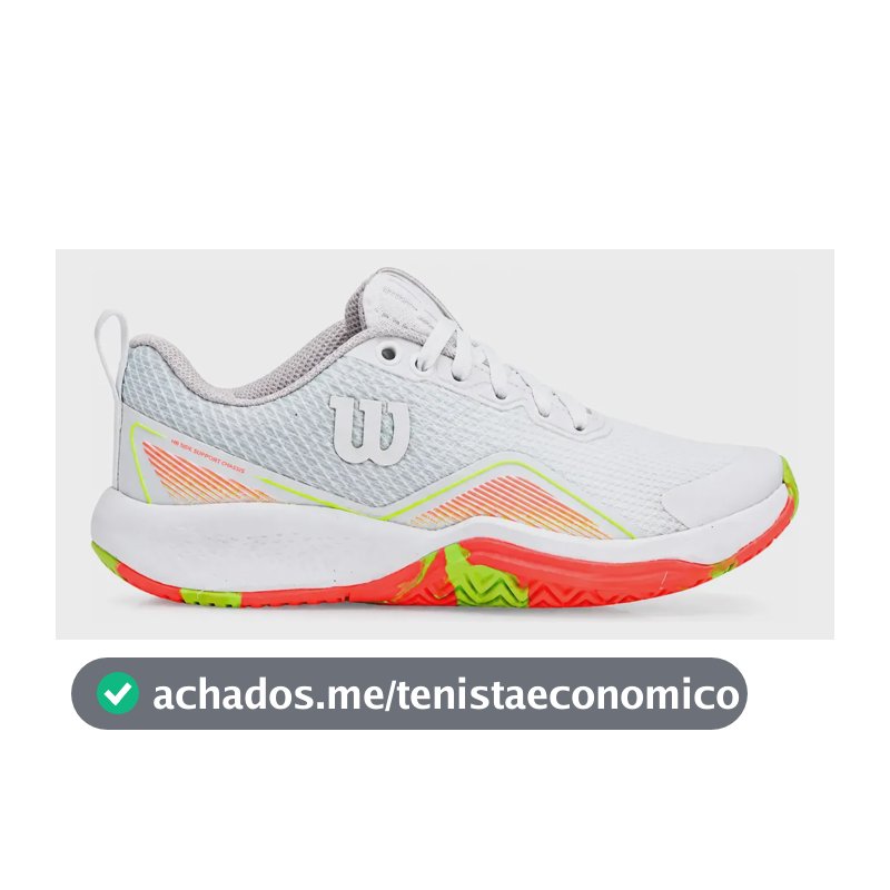 Tênis Wilson Court P/ Jogar Tennis Feminino Original Oferta Branco/coral Liso 35