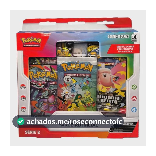 Box Pokémon Coleção Parceiro Inicial Serie 2