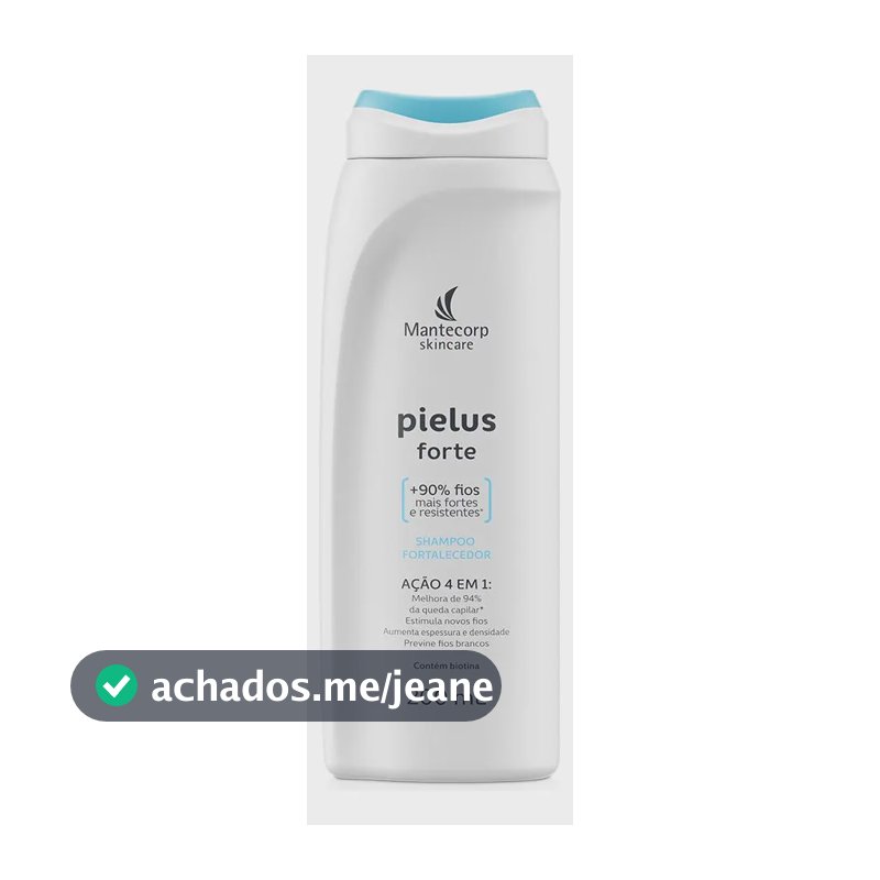 Shampoo Fortalecedor Pielus Skincare 200ml Cabelo Enfraquecido