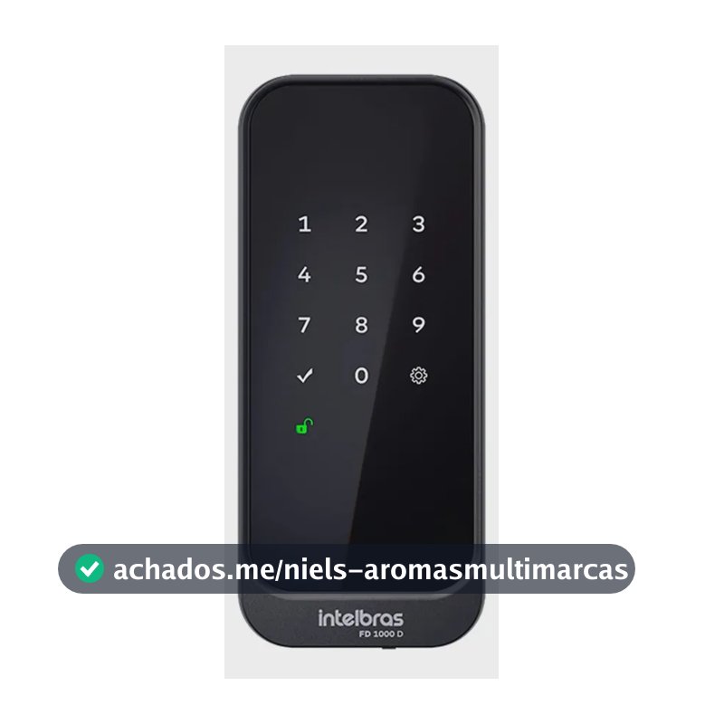 Fechadura Digital De Sobrepor Fd 1000 D Preta Intelbras