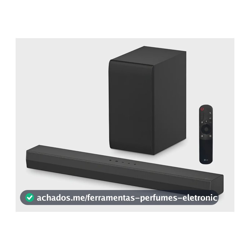 Soundbar LG S40T Bluetooth, 300W, Som Imersivo Design Compacto, Conectividade, Ideal para TV e Entretenimento em Casa