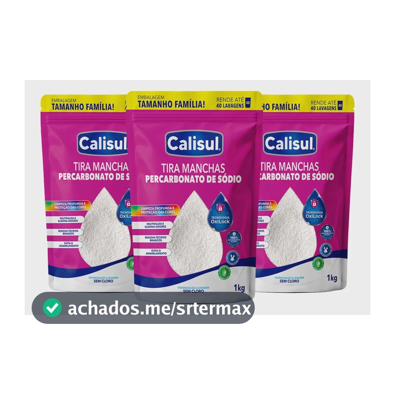 Percarbonato De Sódio Limpador Clareador Tira Manchas - 3kg