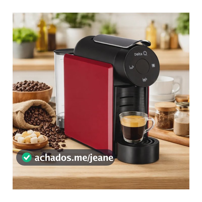 Máquina Cafeteira Capsulas Café Expresso Delta Q Mini Qool Cor Vermelho