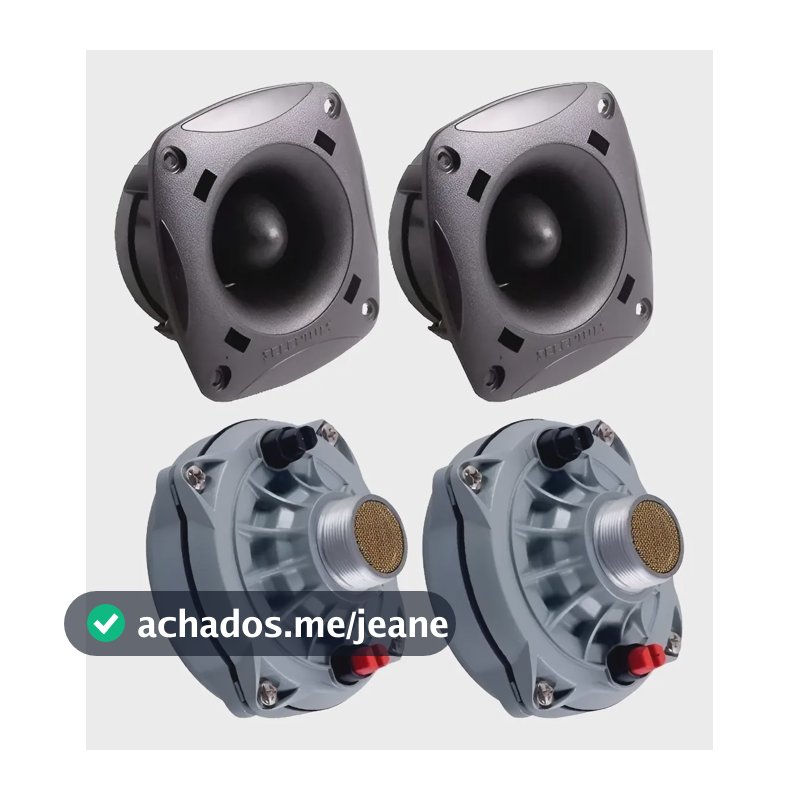 Kit Selenium 2 Corneta Driver D250x + 2 Tweeter St200 Plata