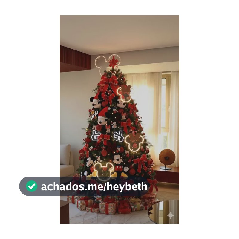 Cabeça Mickey E Minnei Led Neon Para Árvore De Natal Decor Branco Quente E Vermelho Rato