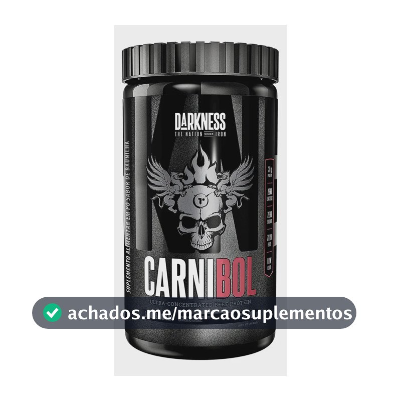 Suplemento Proteico De Carne Carnibol 900g Darkness Baunilha