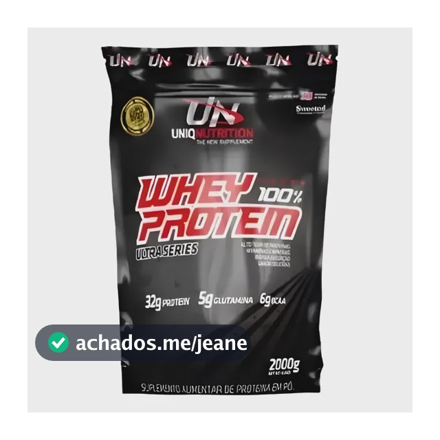 Whey Protein Uniq 100% Isolado 2kg Zero Açúcar 32g Proteína
