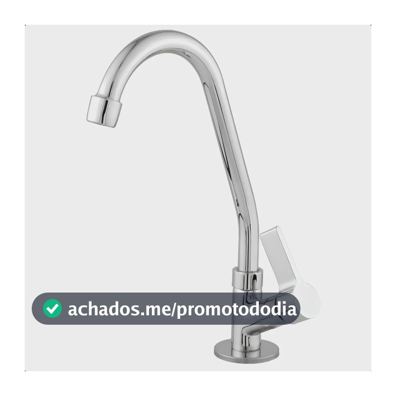 Torneira De Cozinha De Bancada Bica Móvel Pia Metal Prateado
