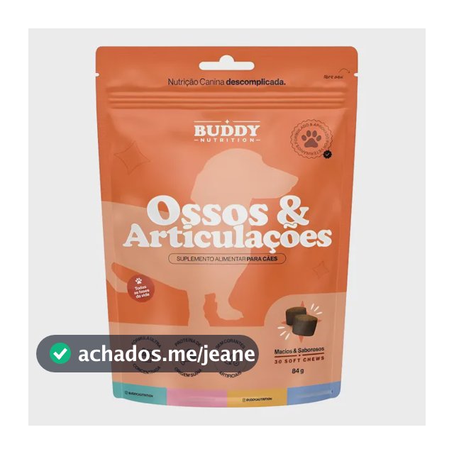 Ossos & Articulações - Buddy Nutrition 30 Soft Chews - Pouch
