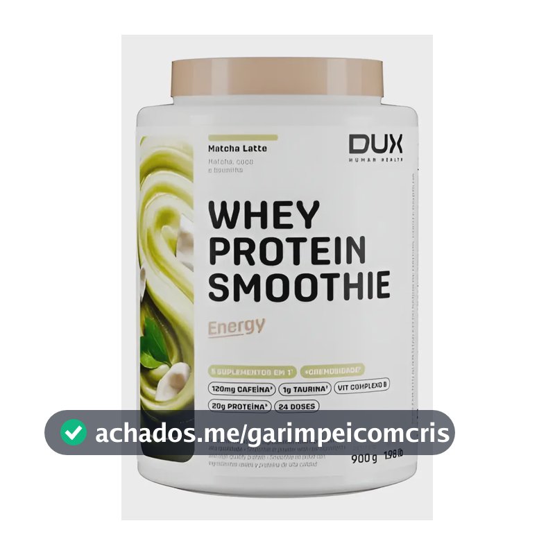Whey Protein Dux Smoothie Pó 900g Matcha Latte Outros