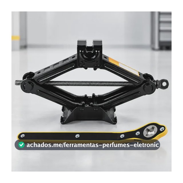 Macaco Sanfona Universal 1,5t Com Chave Catraca Para Carro