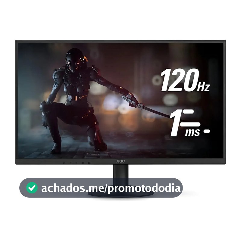 Monitor 27 Aoc Gamer 27b30h3/57, Full Hd, Ips, 120hz, 1ms Cor Preto