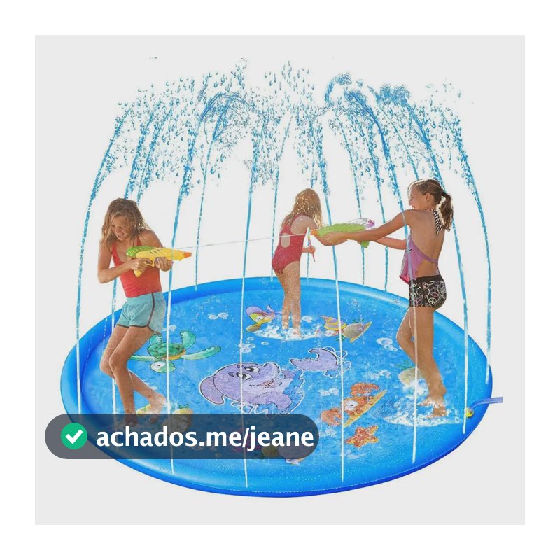 Brastoy Splash Sprinkler Pad 170cm Piscina Chafariz Infantil Cor Azul Yg-020