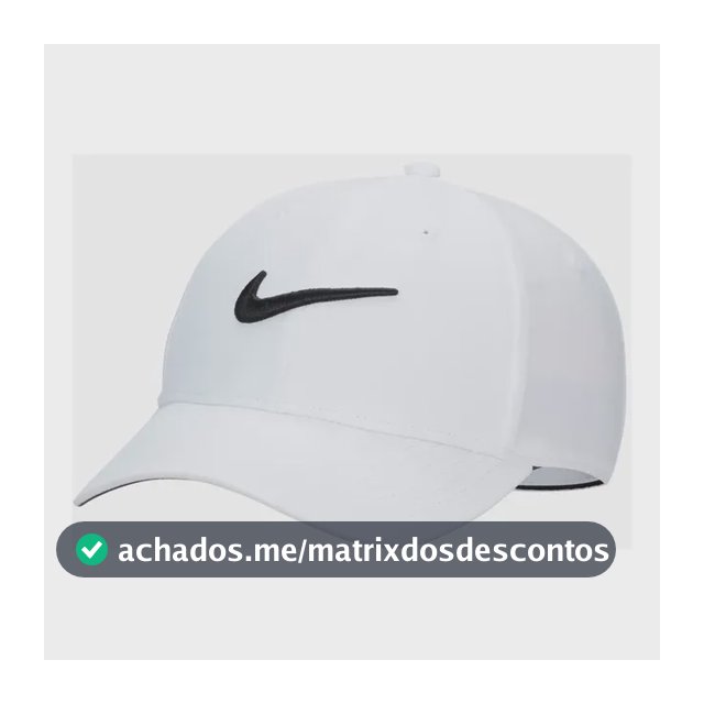 Boné Nike Dri-fit Club Unissex Cor Branco Tamanho G/gg