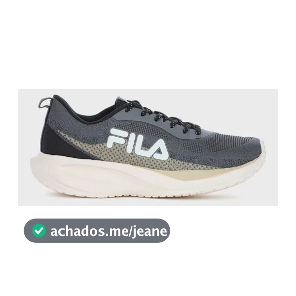 Tênis Fila Efecto 2 Respirável Amortecimento Responsivo Cinza 39 Br