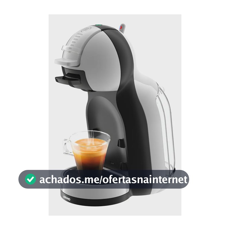 Cafeteira Nescafé Dolce Gusto Mini Me Cinza E Preta 110v Cor Preto
