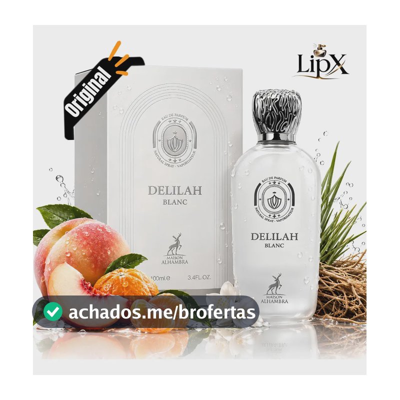 Perfume Arabe Delilah Blanc Edp 100ML Feminino Original Com NF