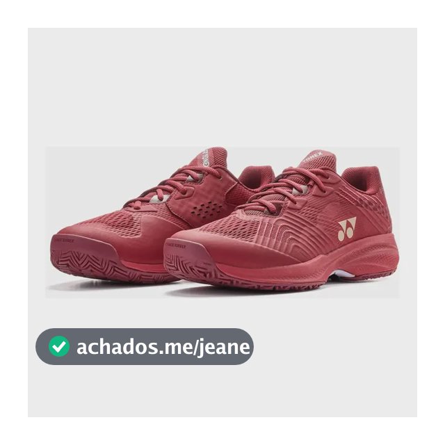 Tenis De Tênis Yonex Power Cushion Sonicage-dark Red- Bordô Bordô 40 Br