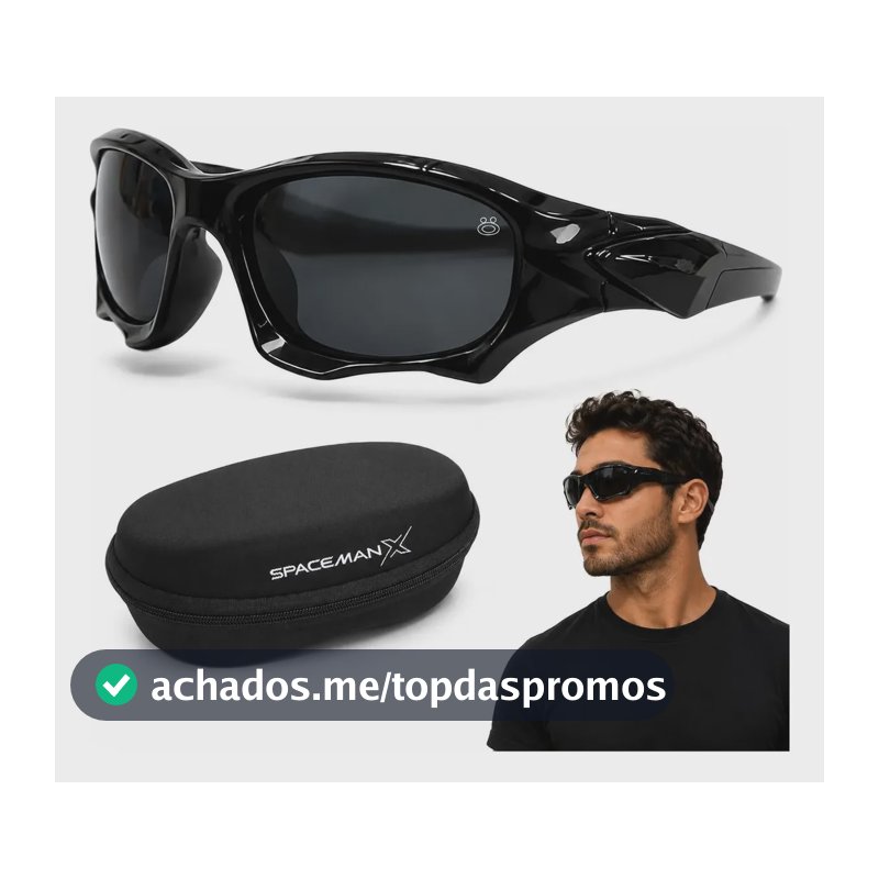 Oculos Sol Uv Esportivo Masculino Premium Protecao + Case Preto