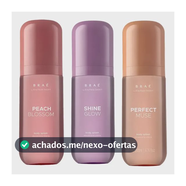 Braé By Ana Paula 3 Body Splash Peach + Perfect + Shine