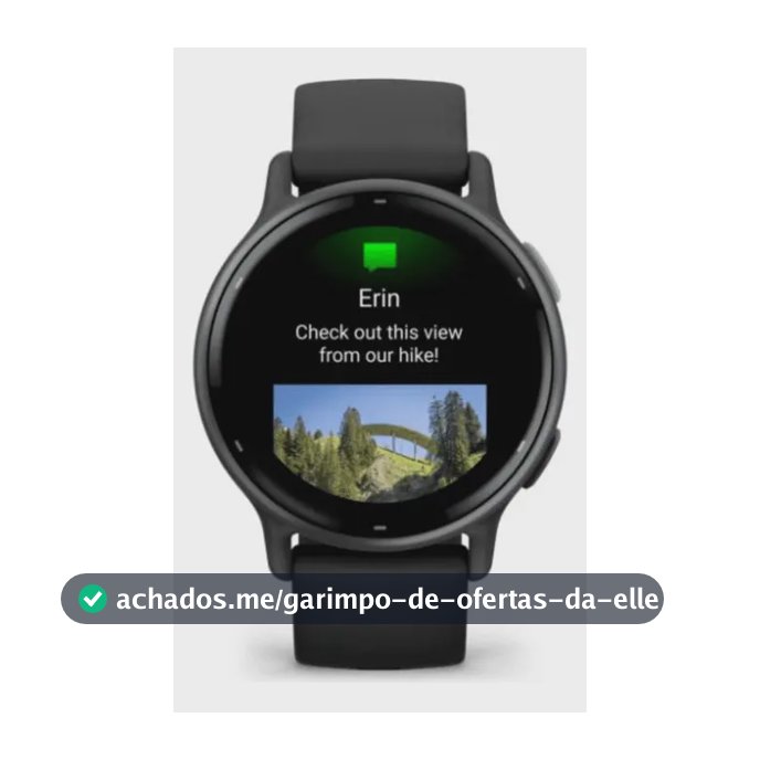 Garmin Vivoactive 5 Preto Com Pulseira De Silicone