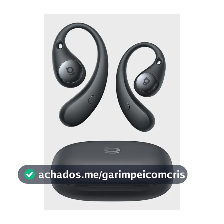 Fones De Ouvido Baseus Eli Sport 2 Open-ear Sem Fio Ip57 Preto