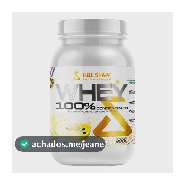 Whey 100% Full Protein 900g - Sabor Creme De Baunilha Creme De Baunilha