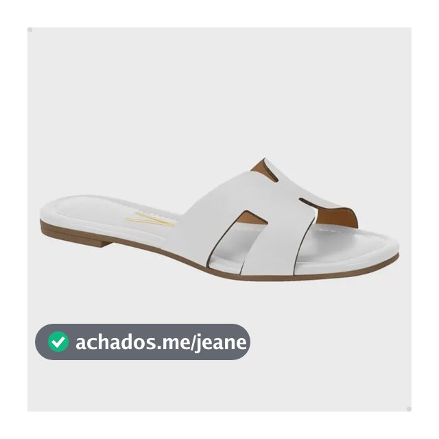 Sandália Rasteirinha Vizzano Casual Brilho Confortável