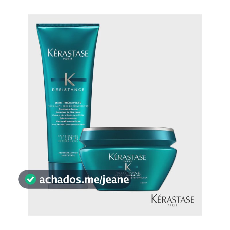 Kit Kérastase Resistance Thérapiste Shampoo + Máscara