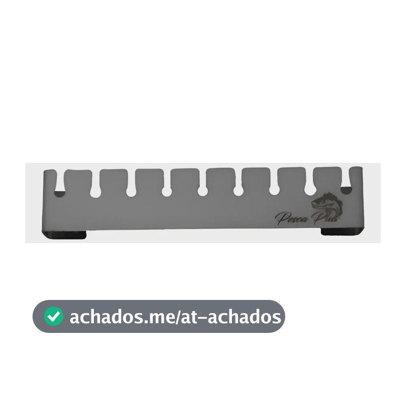 Suporte Porta Isca Artificial Aço Inox Para Barco E Caiaque Prateado