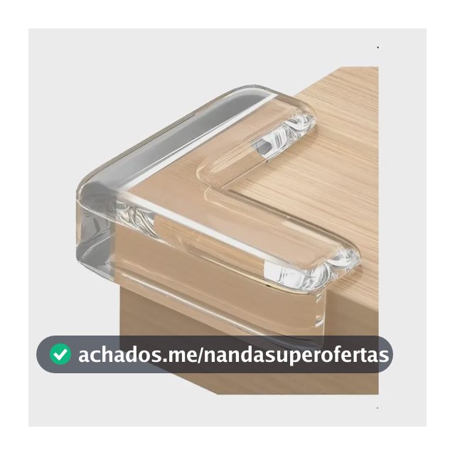 4 Pçs Protetor Borda Canto Quina Mesa Vidro Cantoneira Bebê Cor Transparente