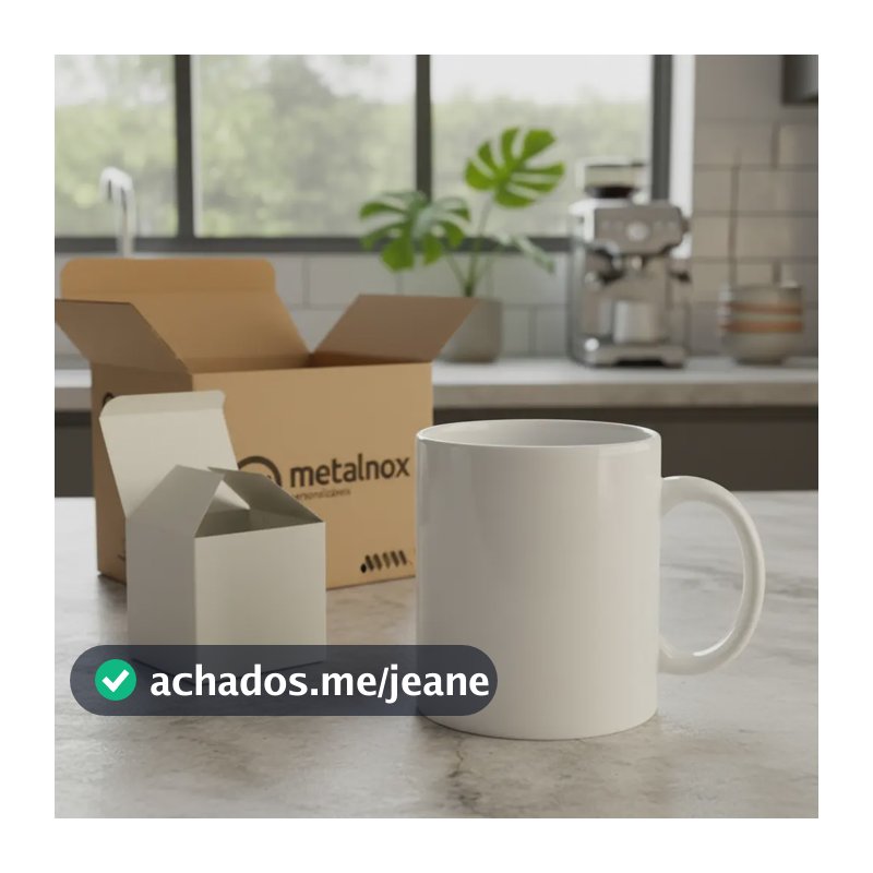 12 Caneca Branca Aaa 325ml Sublimação Importada + Caixinhas Branco Liso