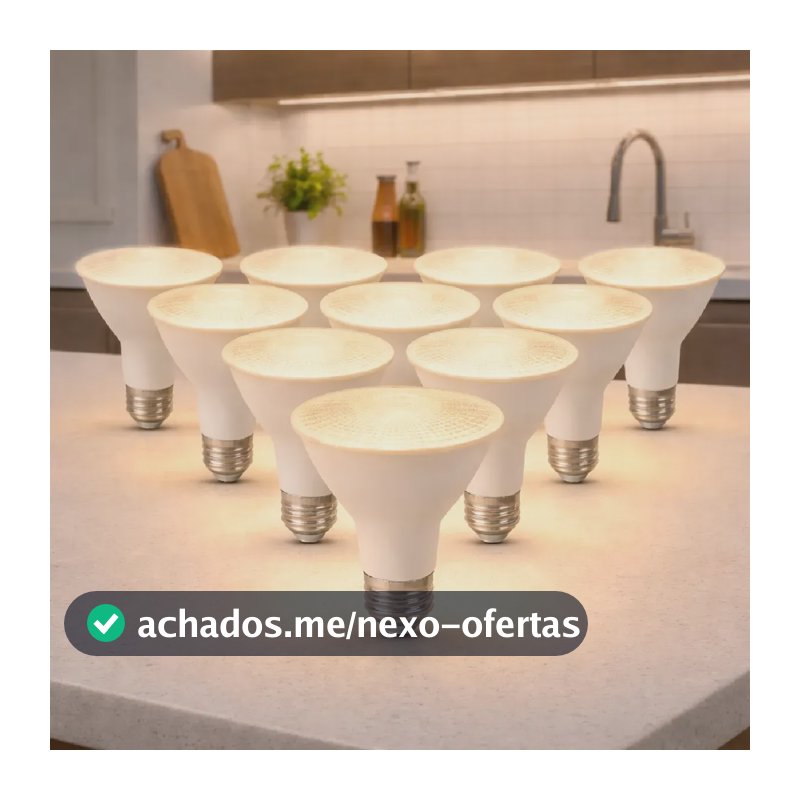 Kit 10 Lampada Led Par30 11w 3000k Branco Quente E27 110v/220v Branco Cod: Alut001603-10 Alut By Avant