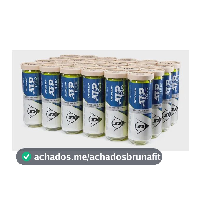 Bola De Tênis Dunlop Atp Tour - Caixa Com 24 Tubos Amarelo
