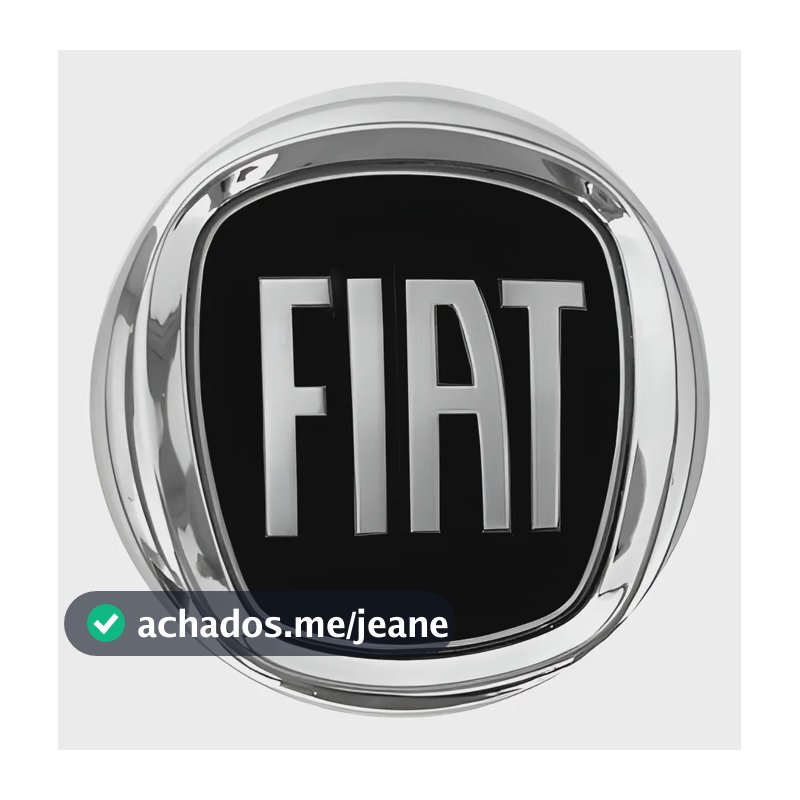 Emblema Fiat Preto 95mm Punto Novo Palio Siena Bravo