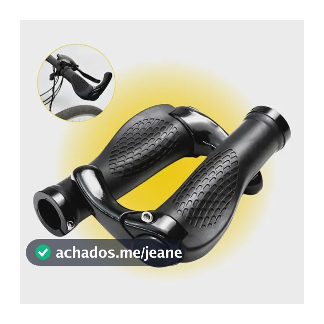 Manopla Anatômica Bike Bicicleta Guidão Ergonomica Bar End Cor Cinza-claro Sign